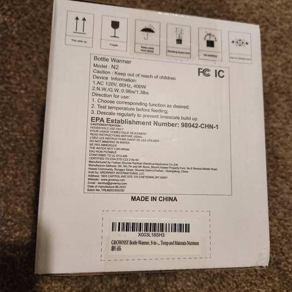 Grownsy New in Box Bottle Warmer - Picture 6 of 9